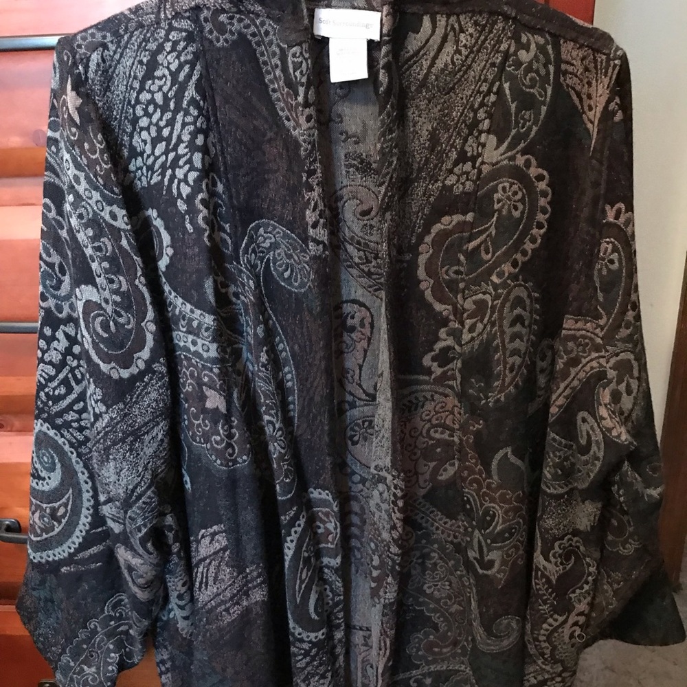 Soft Surroundings open front shawl/cardigan 2x
